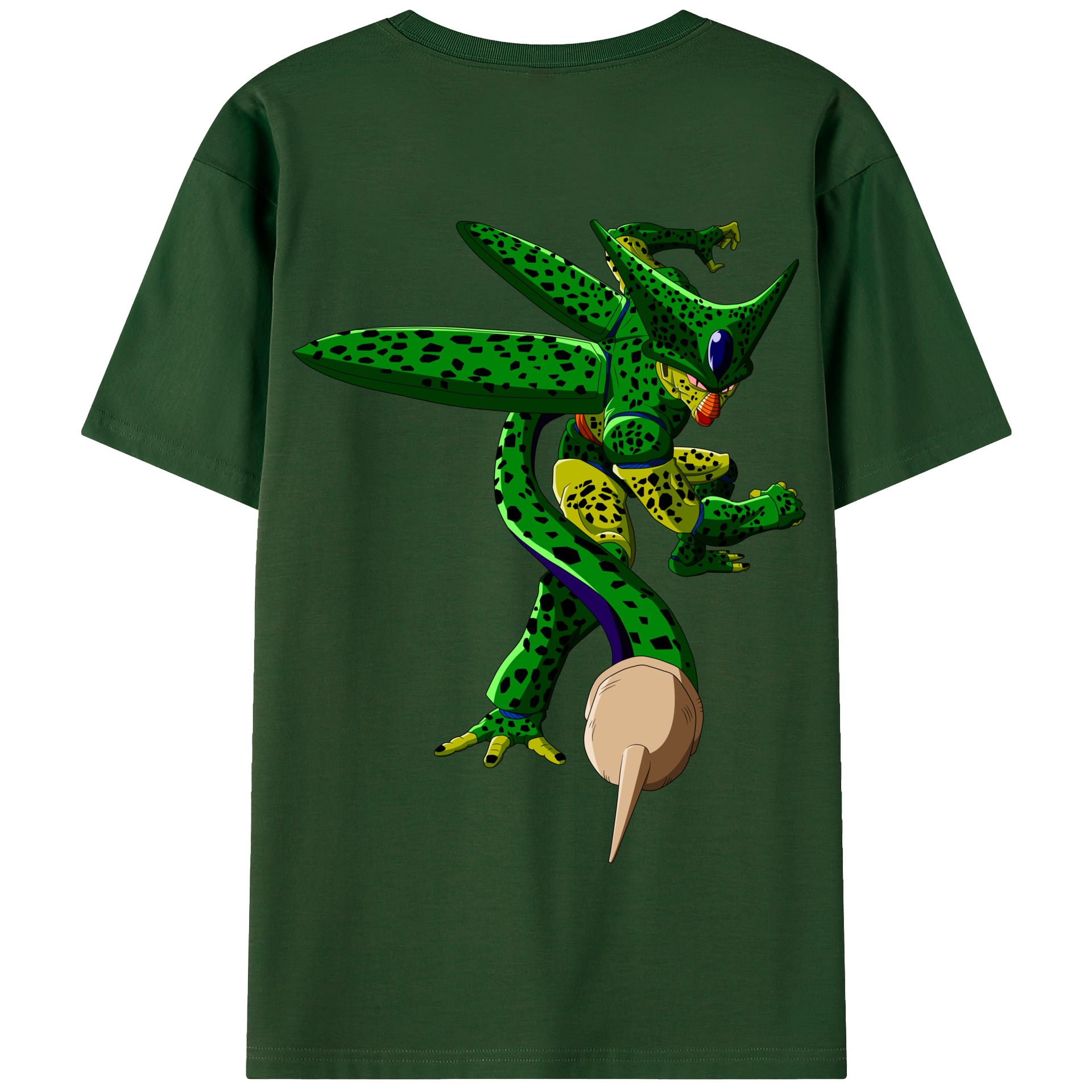 （画像用） ドラゴンボール セル DRAGON BALL Cell 綿100％半袖Tシャツ（背面プリント）